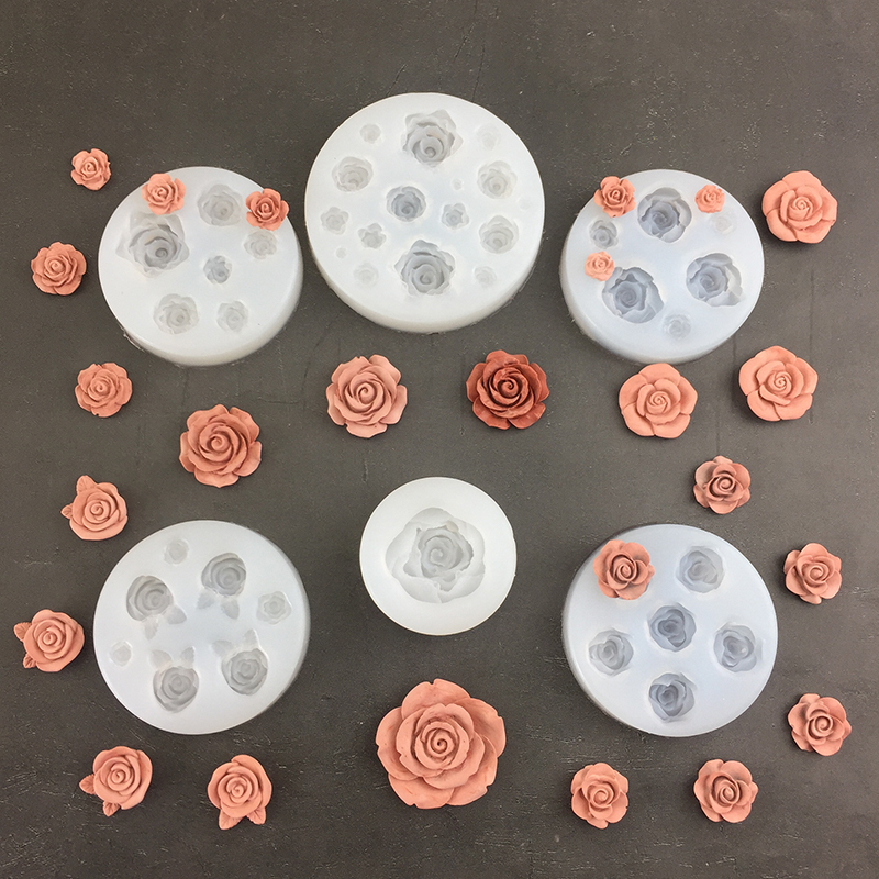 Soap Making Kits - 3D Rose Flower Shape Leaf Silicone
