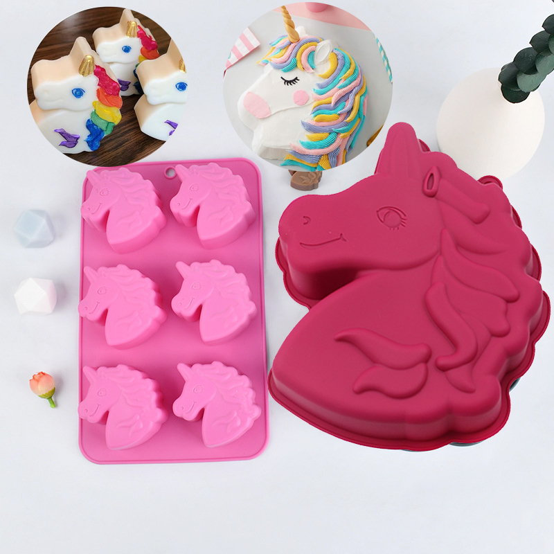 Soap Making Kit For Kids - Unicorn Silicone Mold For Baking Cake