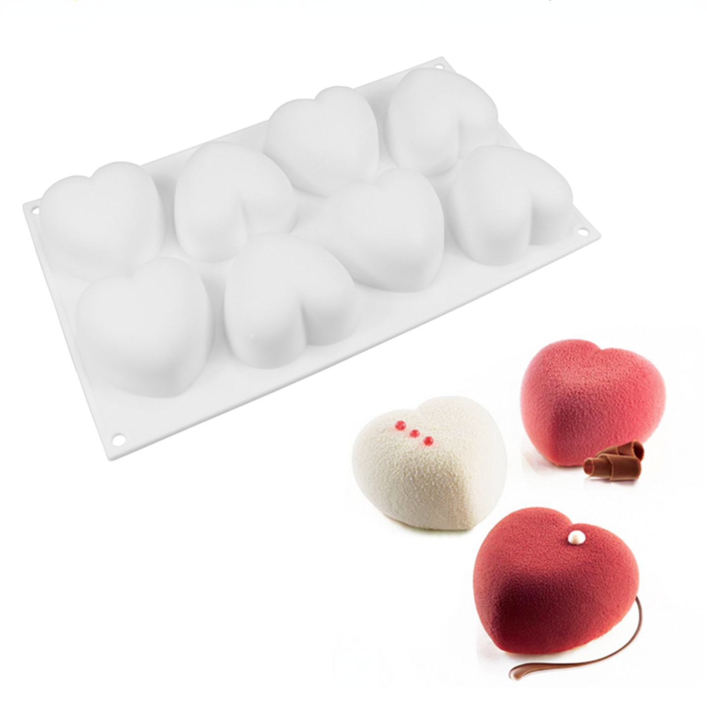 Soap Making Kits - Love Heart Silicone Soap Mold Handmade