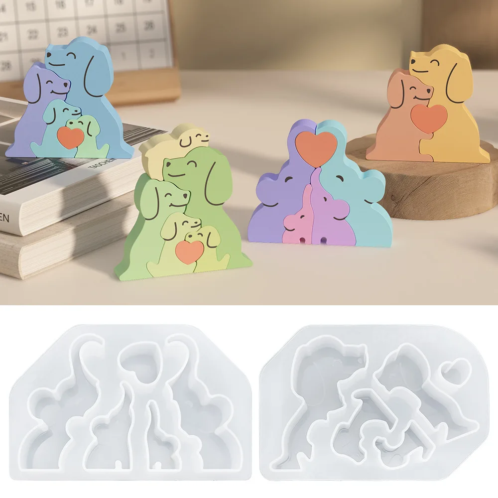 Soap Making Business - Animals Family Love Hug Silicone Candle