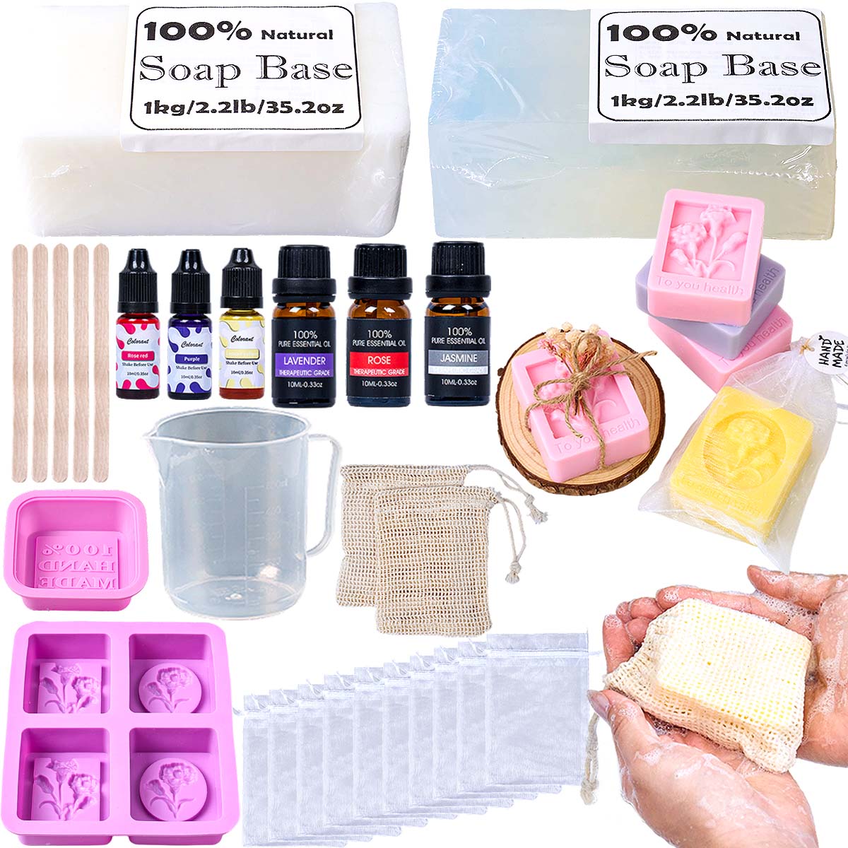 Soap Making Starter Kit - Handmade Soap Making Kit DIY with