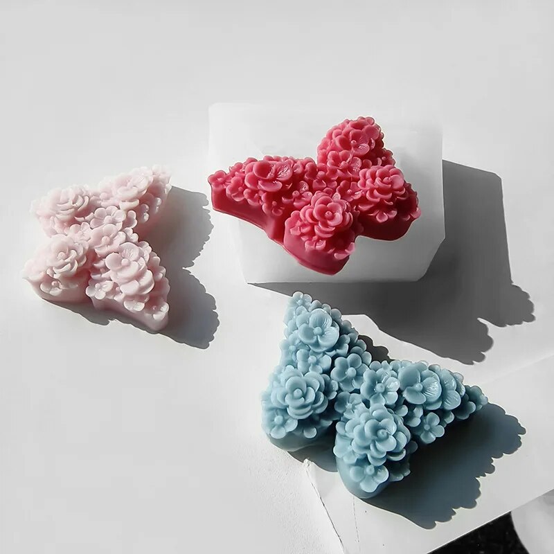 Rose Butterfly Candle Silicone - огляд і ціна Soap Making Business