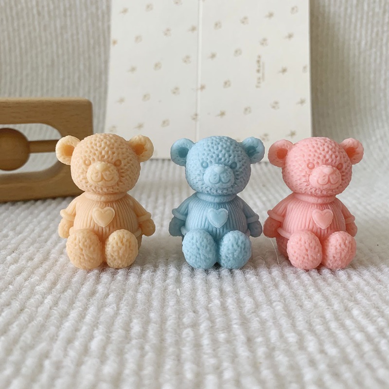 Mini Love Bear Candle Silicone - огляд і ціна Soap Making Business