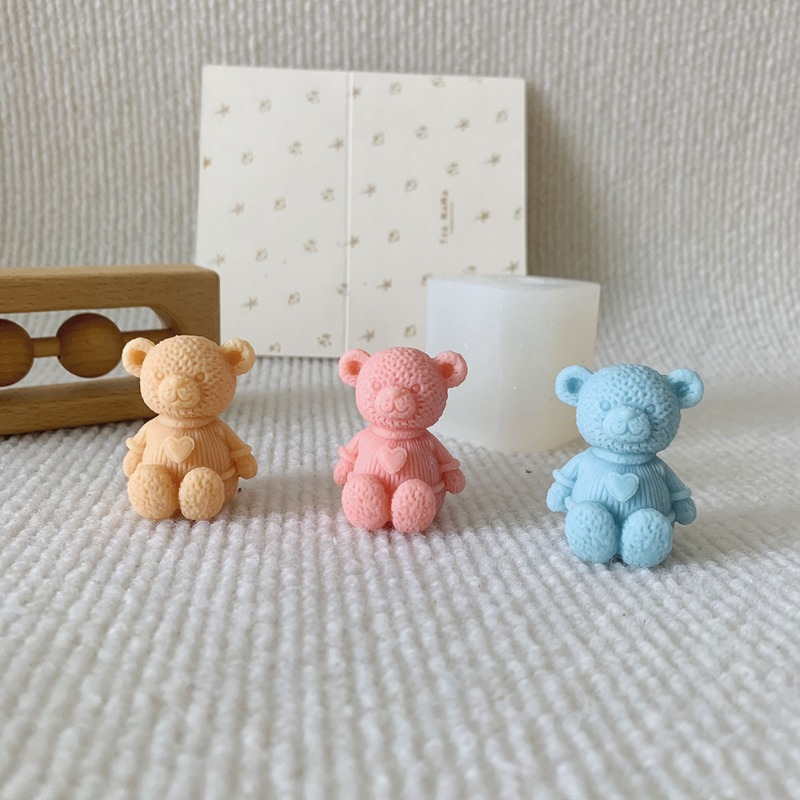 Mini Love Bear Candle Silicone - огляд і ціна Soap Making Business