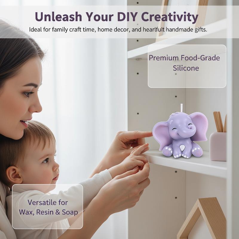 Cute 3D Elephant Silicone Cand - огляд і ціна Soap Making Kits
