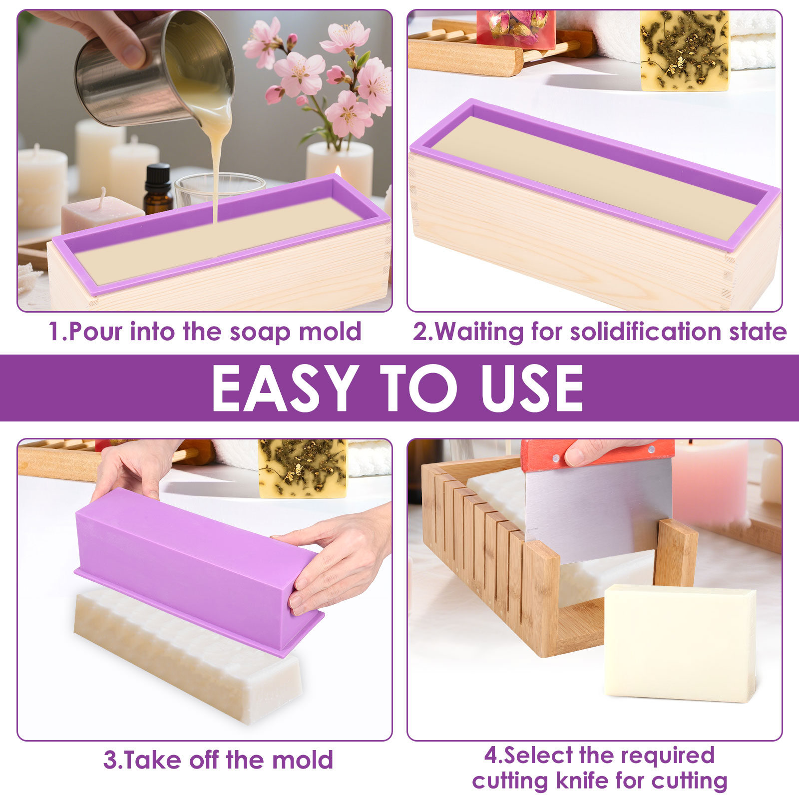 DIY Soap Making Mold Kit with  - огляд і ціна Soap Making Starter Kit