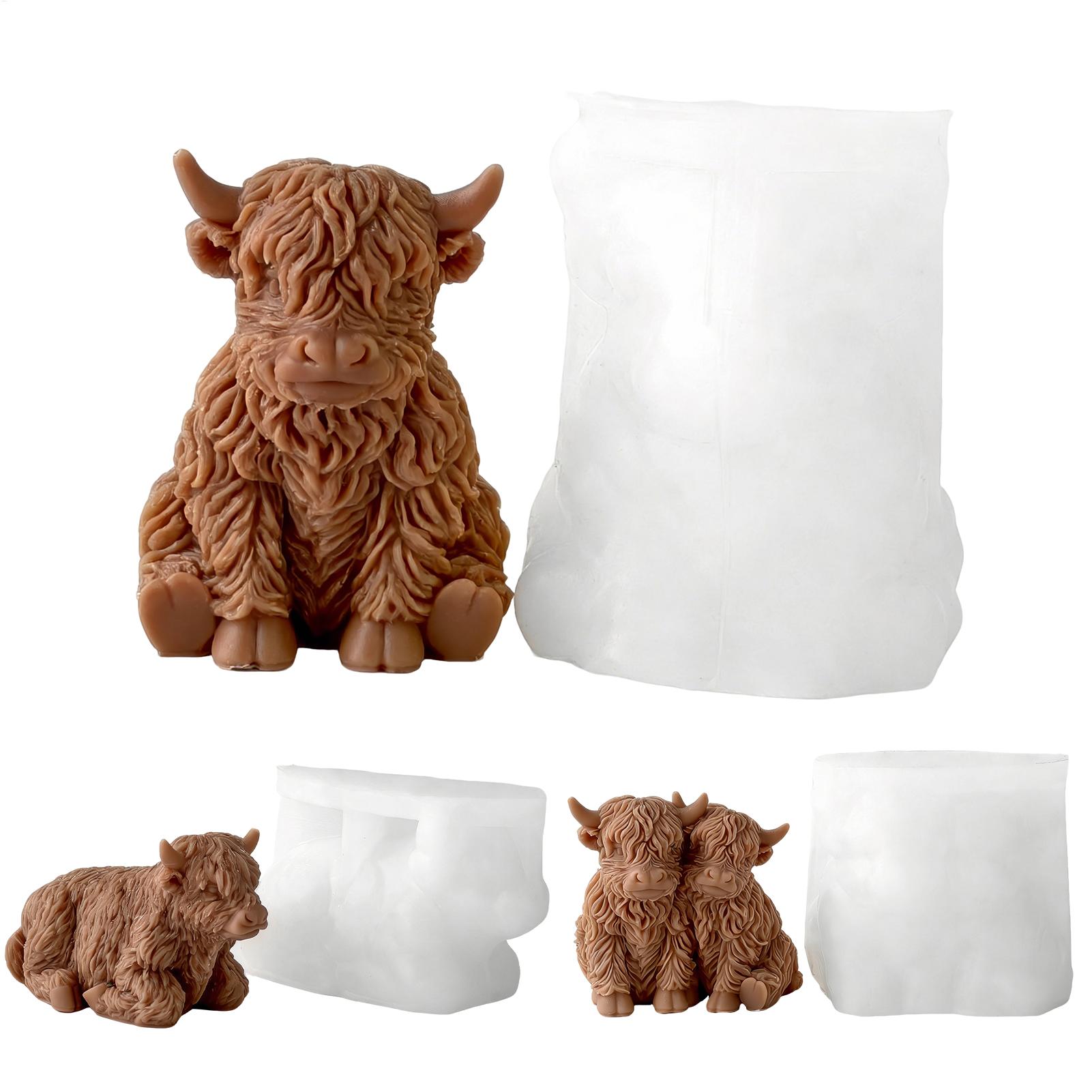 Highland Cow Silicone Mold Reu - огляд і ціна Soap Making Business