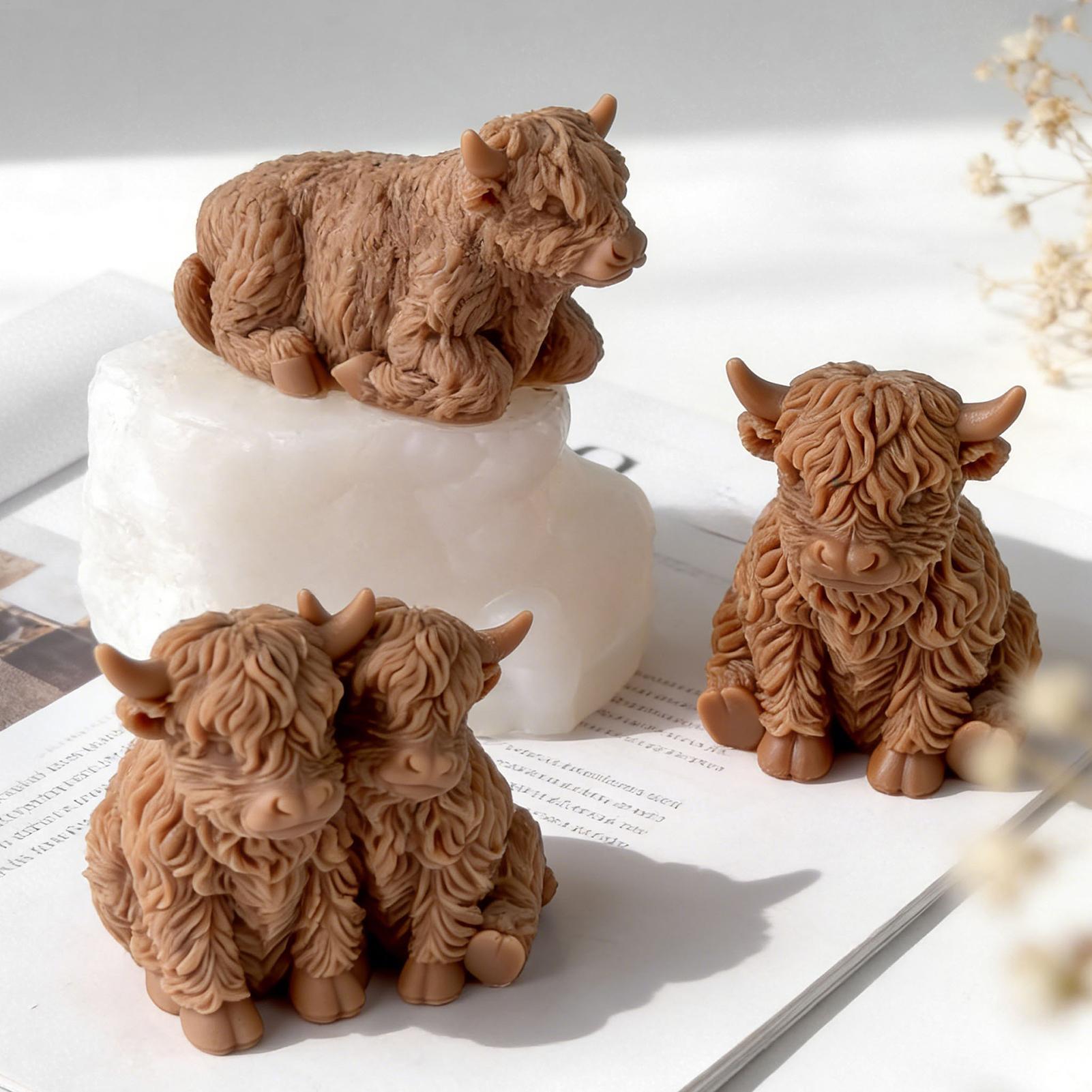 Highland Cow Silicone Mold Reu - огляд і ціна Soap Making Business