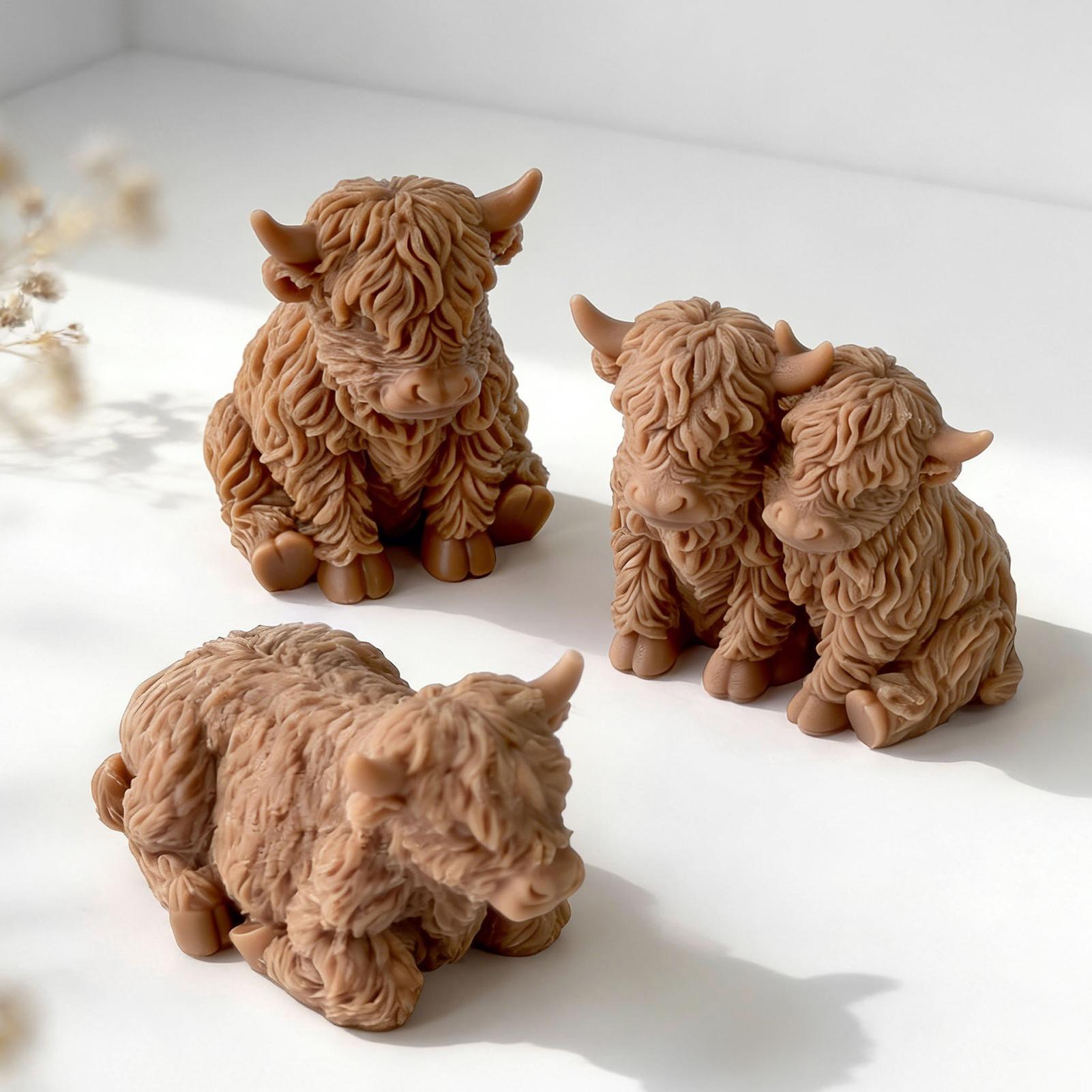 Highland Cow Silicone Mold Reu - огляд і ціна Soap Making Business