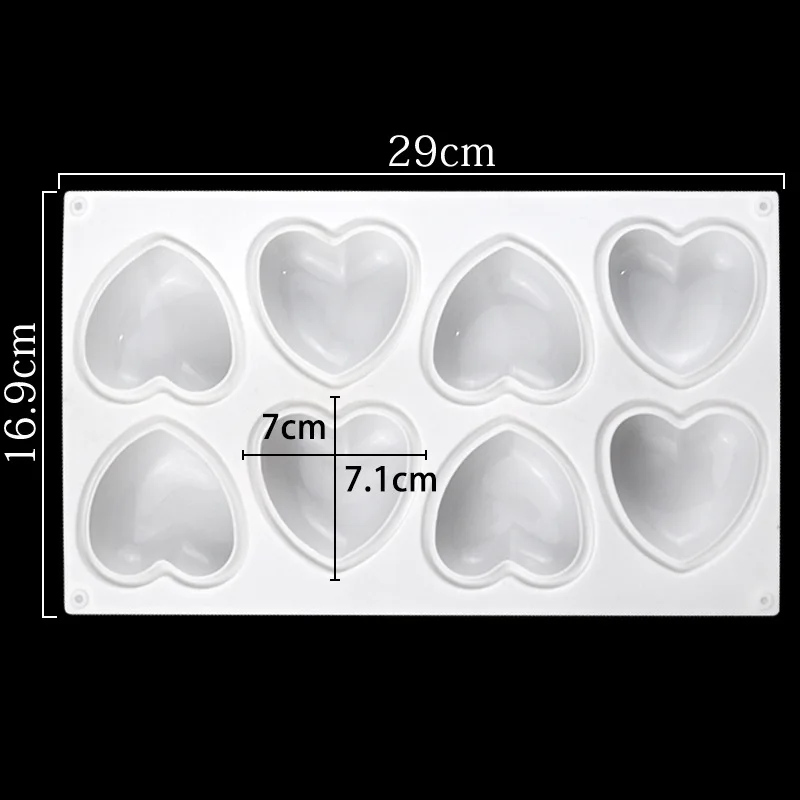 Love Heart Silicone Soap Mold  - огляд і ціна Soap Making Kits