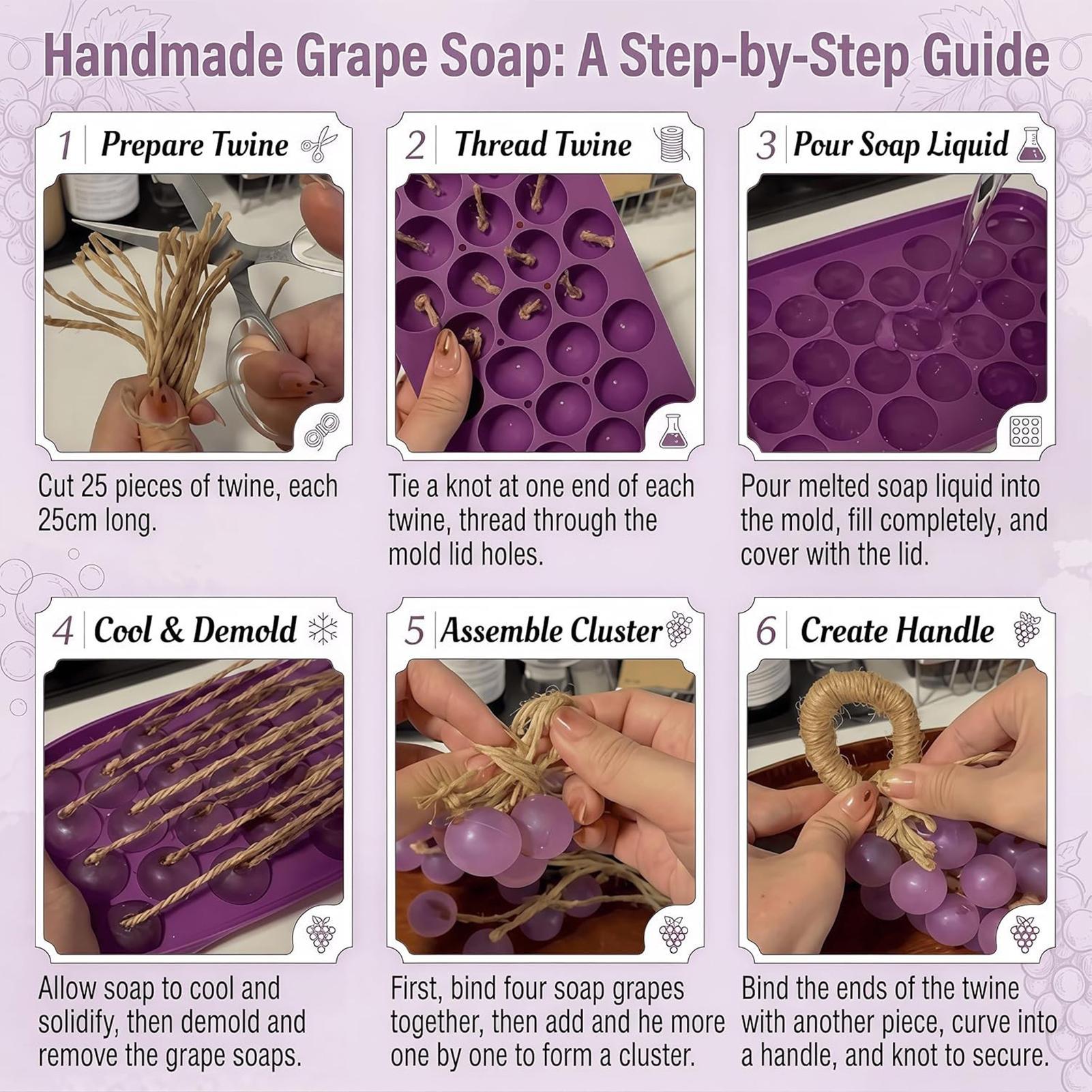 Grape Shaped Soap Making Kit w - огляд і ціна Soap Making Kit For Kids