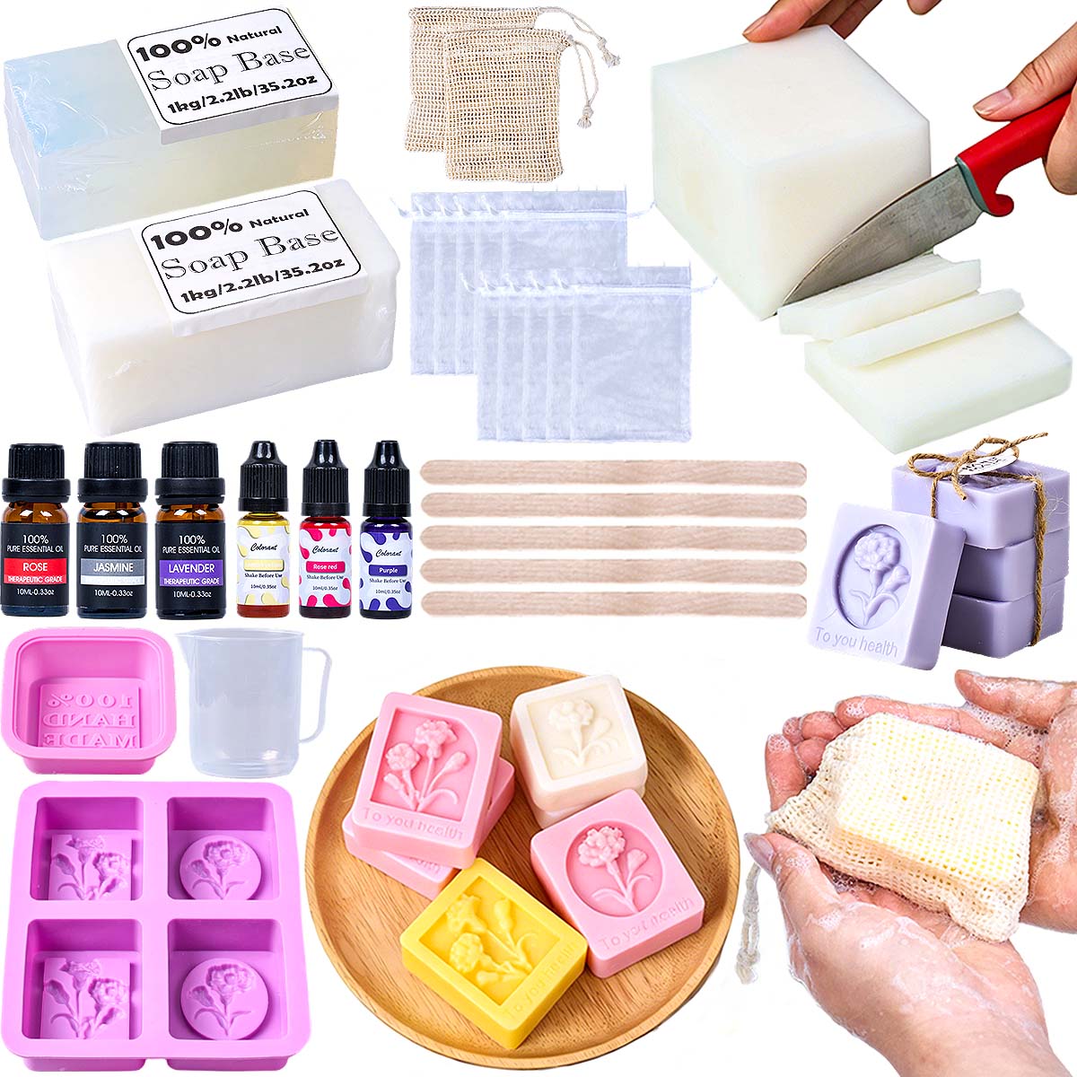 DIY Handmade Soap Making Kit F - огляд і ціна Soap Making Starter Kit