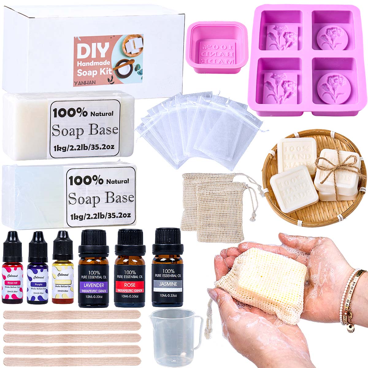 DIY Handmade Soap Making Kit F - огляд і ціна Soap Making Starter Kit