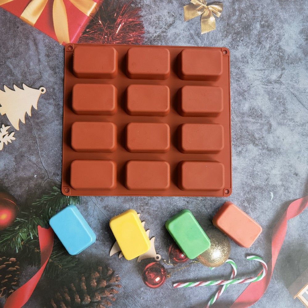 12 Cavity Square Silicone Soap - огляд і ціна Soap Making Business