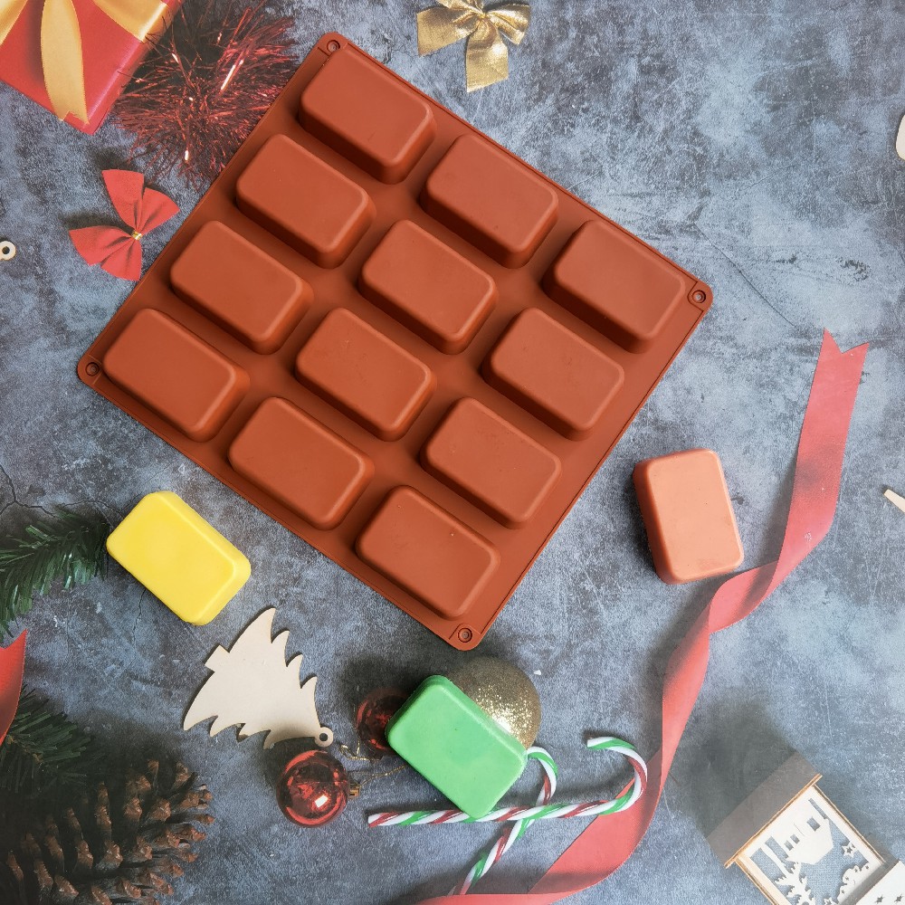 12 Cavity Square Silicone Soap - огляд і ціна Soap Making Business